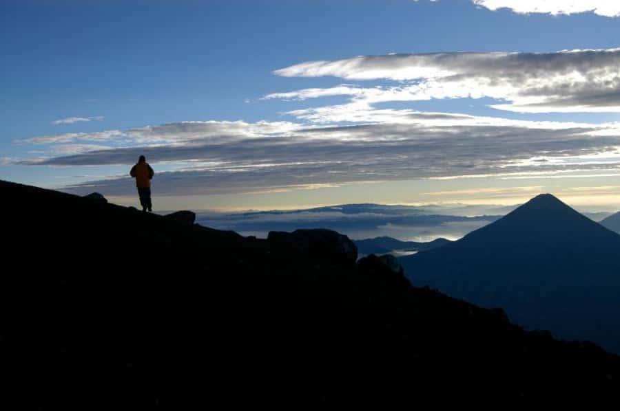 1 Day Acatenango Volcano Hike from Antigua - The first hour through working farm fields