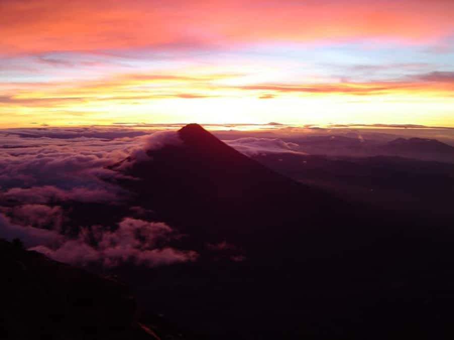 1 Day Acatenango Volcano Hike from Antigua - Forest edge, scree, and the final push