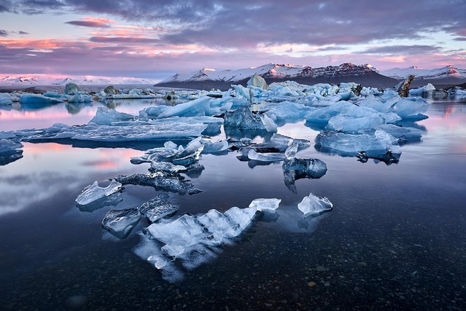 2-Day South Coast Waterfalls, Jokulsarlon Glacier Lagoon and Hike from Reykjavik - Jökulsárlón and the boat among the ice