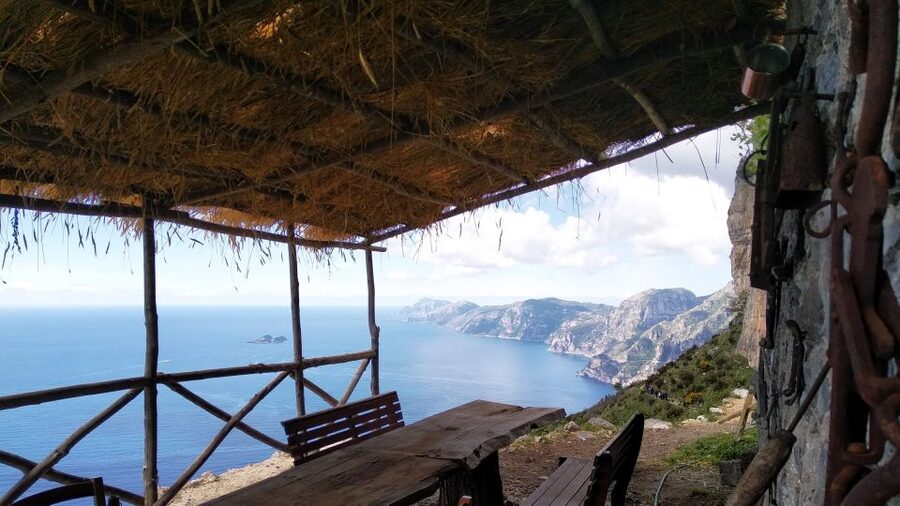 Agerola: Path of the Gods Guided Hiking Tour - Following the cliff path toward Nocelle