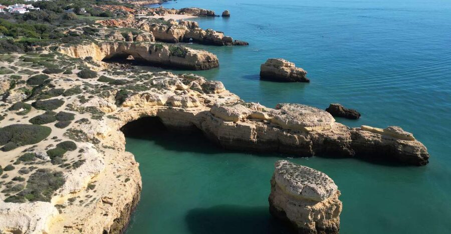 Albufeira Coastline Hiking - Small Group - Praia dos Arrifes and the first cliff views