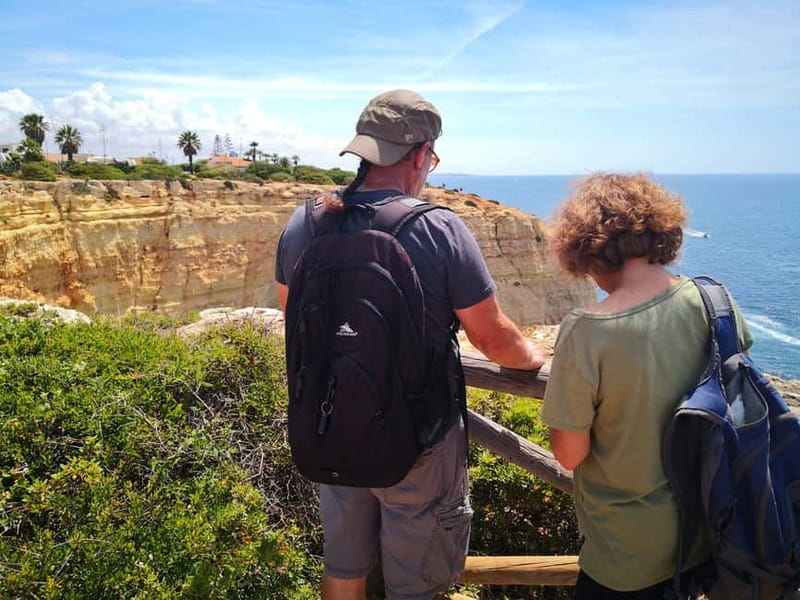 Albufeira, Olhão, Faro : Seven Hanging Valleys Guided Hiking - Seeing Benagil Cave from land