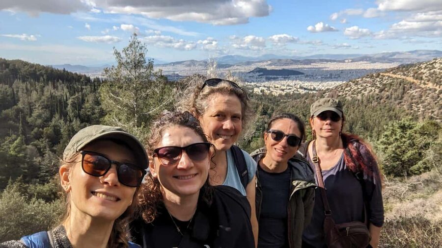 Athens: Mount Hymettus Dragon House Hike - Binocular views over Athens