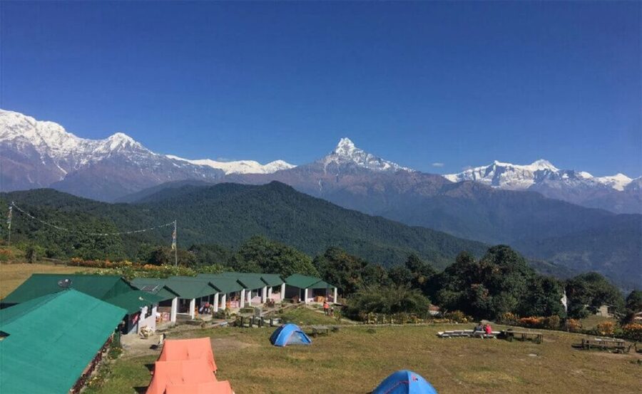 Australian Base Camp Hike For Sunrise over the Himalayas - Hiking from Kande through forest and village paths