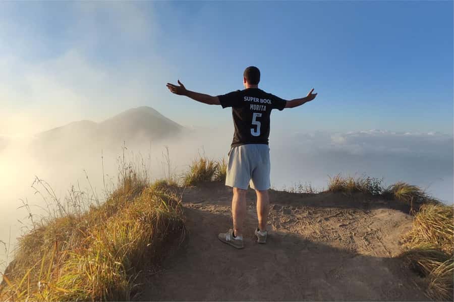 Bali: Mount Batur Sunrise Hike Including Transfer & All Cost - Sunrise, Mount Agung, and the black lava field