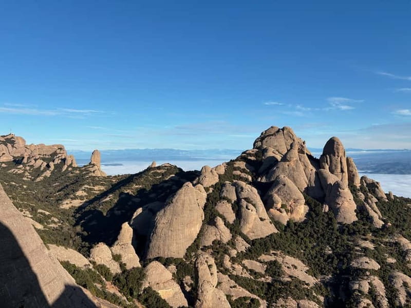 Barcelona: Early Morning Montserrat Trip with Abbey and Hike - Leaving Barcelona in a seven-seat van
