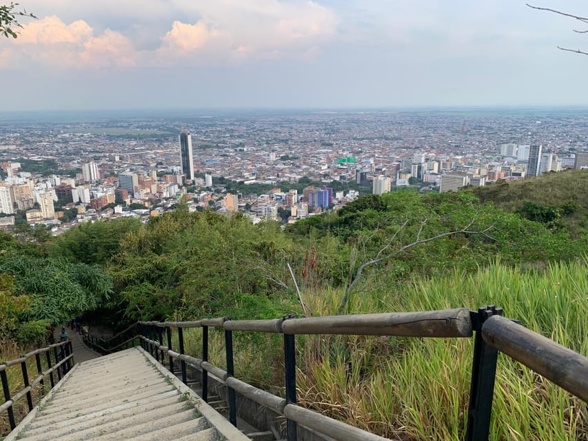 Cali: TRES CRUCES - Cali's most popular hike and monument - Sunset over Cali and the Andes