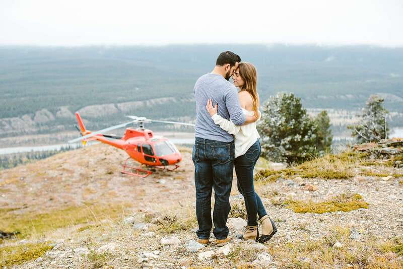 Canadian Rockies: Private Helicopter Tour and Hike for Two - From the heliport to the Canadian Rockies