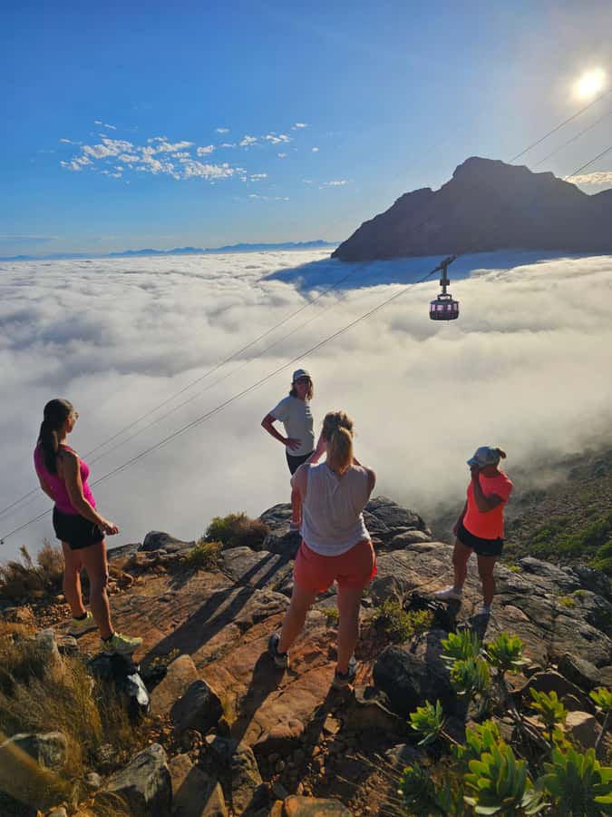Cape Town: Table Mountain Hike with an Expert Guide - Reaching the upper station and riding down