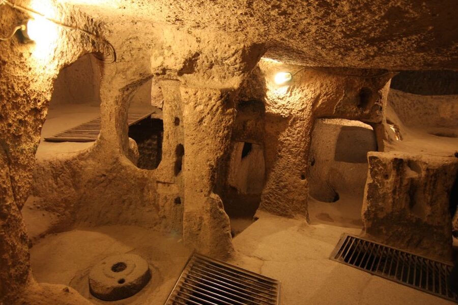 Cappadocia: Hiking & Undergroud City Tour - Walking through Red Valley’s colored rock