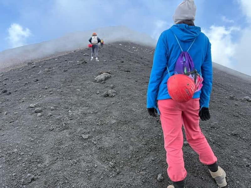 Catania: Mount Etna Adventurous Hiking Tour with Equipment - The climb toward Barbagallo Crater