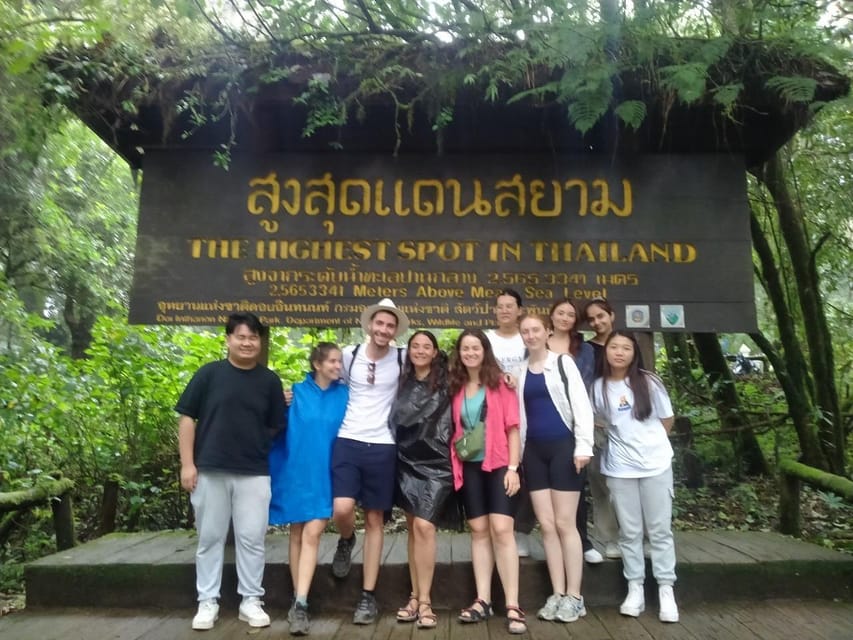 Chiang Mai: Doi Inthanon Park with Kew Mae Pan Hike Day Trip - The Twin Pagodas and their garden setting