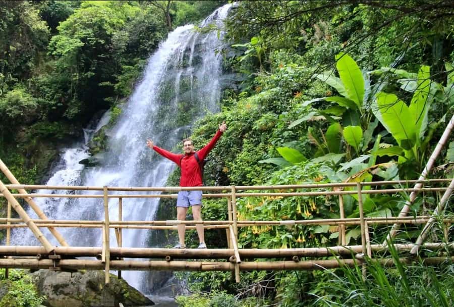 Chiang Mai Elephant Recovery Center, Doi Inthanon and Hiking - The twin pagodas and their gardens
