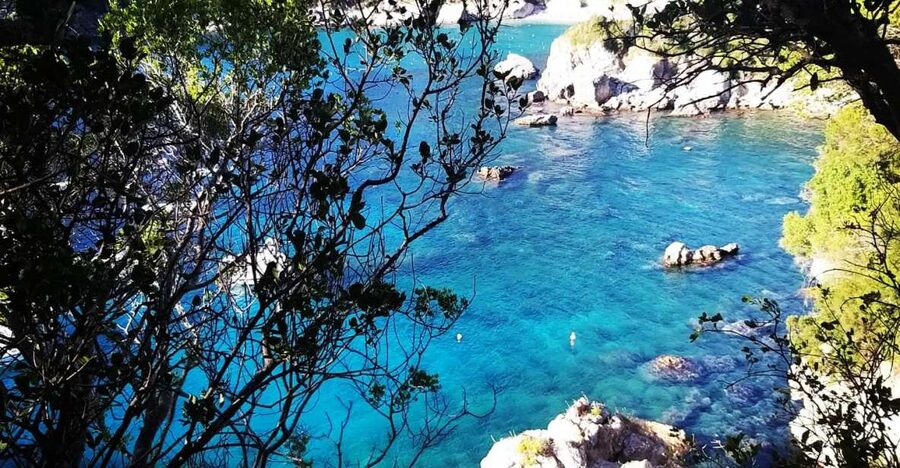 Corfu: Hiking in Olive Groves,Village,Sunset,with Swim Stop - Following the trail toward Rovinia