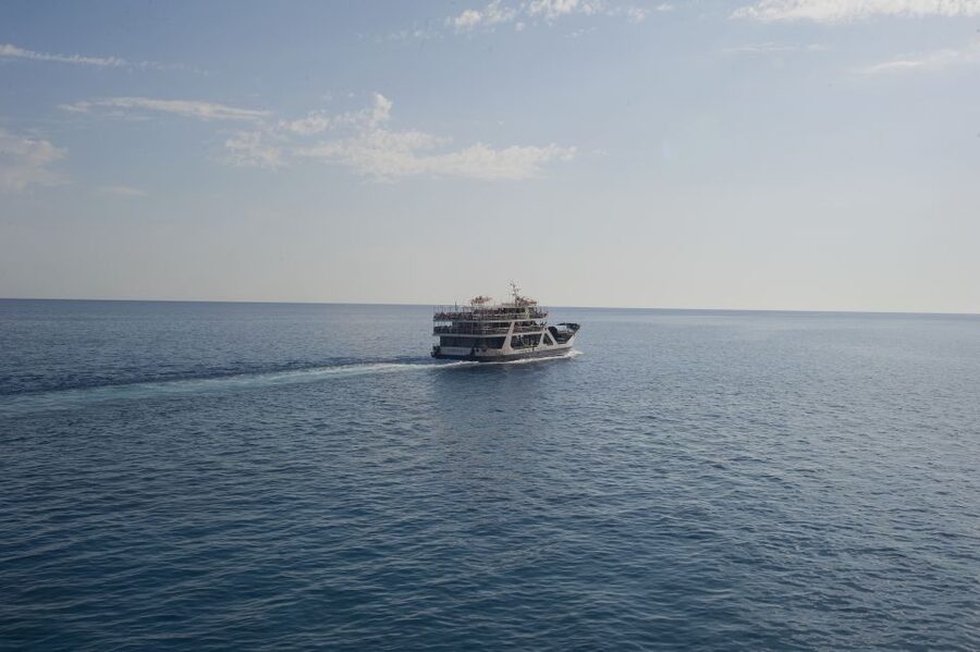 Crete: Samaria Gorge Hike - The ferry from Agia Roumeli to Sfakia