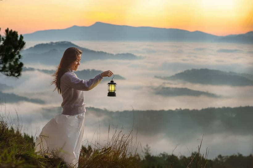 Dalat: Cloud Chasing packaged hike - Sunrise Pickup Included - The second-highest peak and its changing sky