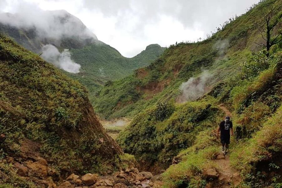 Dominica: Guided Boiling Lake Hike with Snacks - Natural hot pools offer a welcome pause