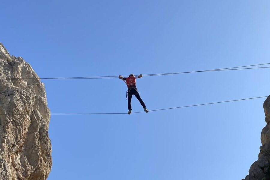 El Chorro: Zipline, Bridge, and Hiking Adventure Tour - The 35-meter zipline over the gorge