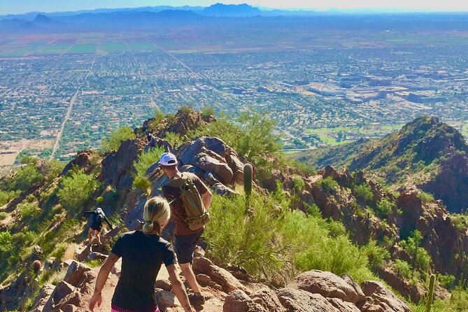 Epic Camelback Mountain Guided Hiking Adventure in Phoenix, Arizona - The lower climb: desert plants, heat, and a steady pace
