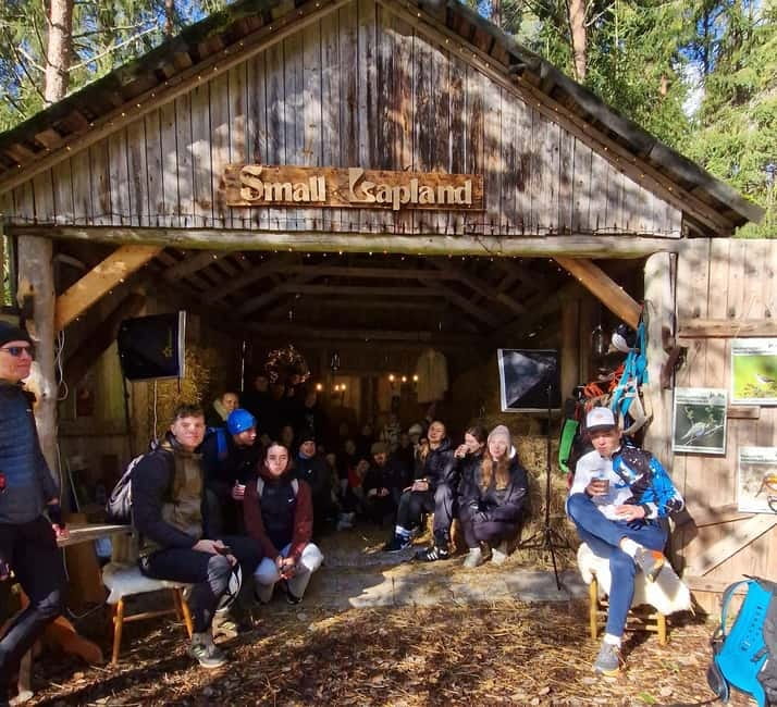 Escape from Tallinn – Hike, Swim, Forage & Cuddle Sled Dogs - Meeting the Small Lapland sled dogs