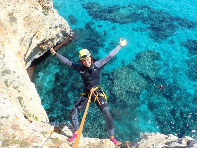 Estany d'en Mas: Coastal Hike, Abseil & Sea Cave Exploration - Inside the sea cave