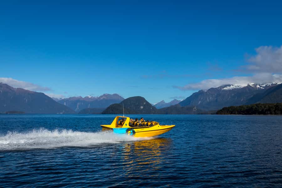 Fiordland: Jet Boat & Nature Walk Experience from Te Anau - A jet boat ride with room for both speed and silence