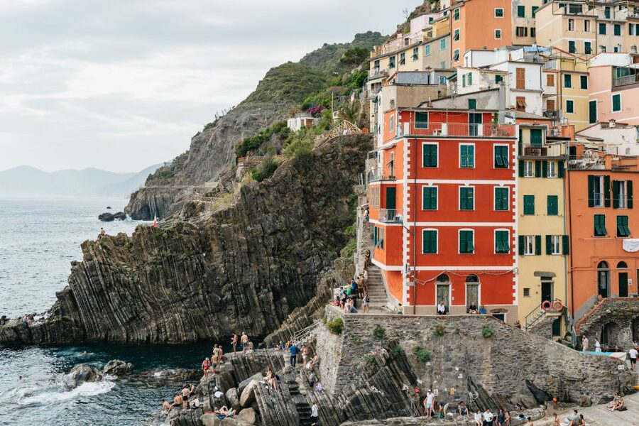 Florence: Cinque Terre Day Trip with Optional Hiking or Pisa - The boat ride shows Cinque Terre from the right angle