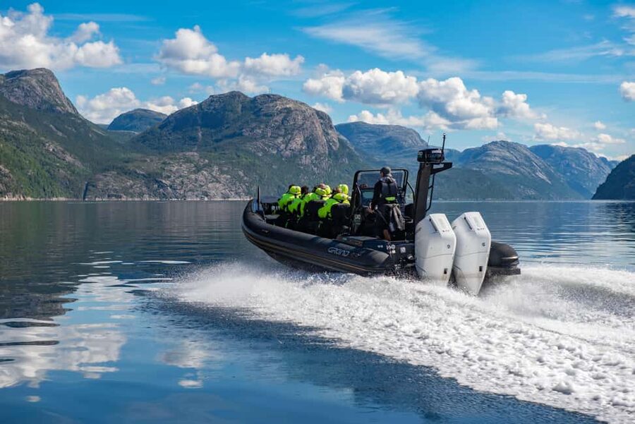 Flørli 4444: RIB & Hike - Leaving Stavanger by RIB