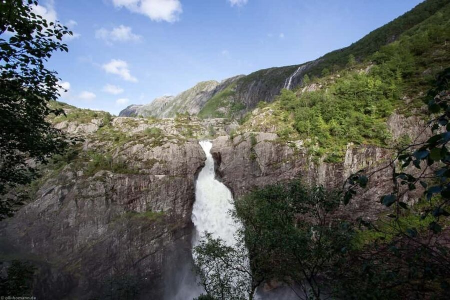 Frafjord Paddling & Månafossen Waterfall Hike Stavanger - Moving from the waterfall to Frafjord