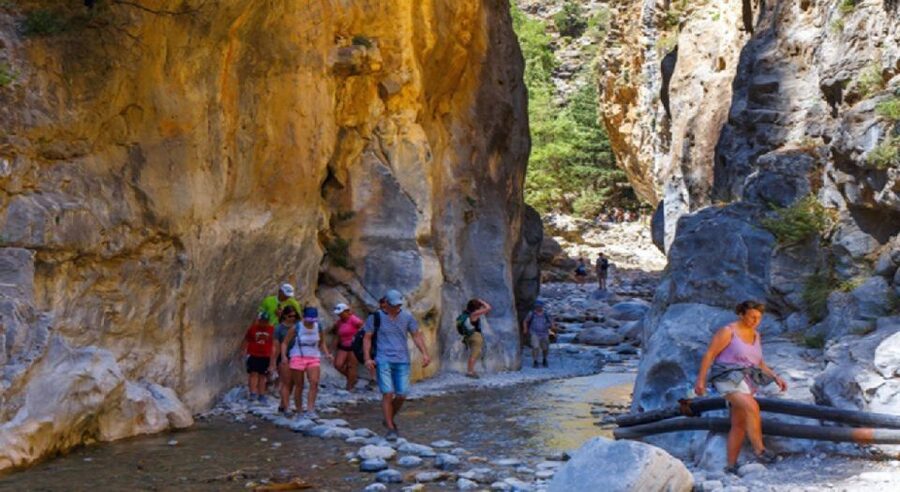 From Chania: Samariá Gorge Guided Hike - Agia Roumeli and a swim in the Libyan Sea