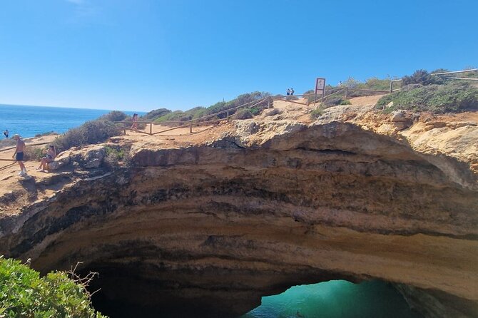 From Faro: Benagil Hiking Cliffs and the 4 Treasure Experience - Meeting Claire or Sebastian at Faro Train Station