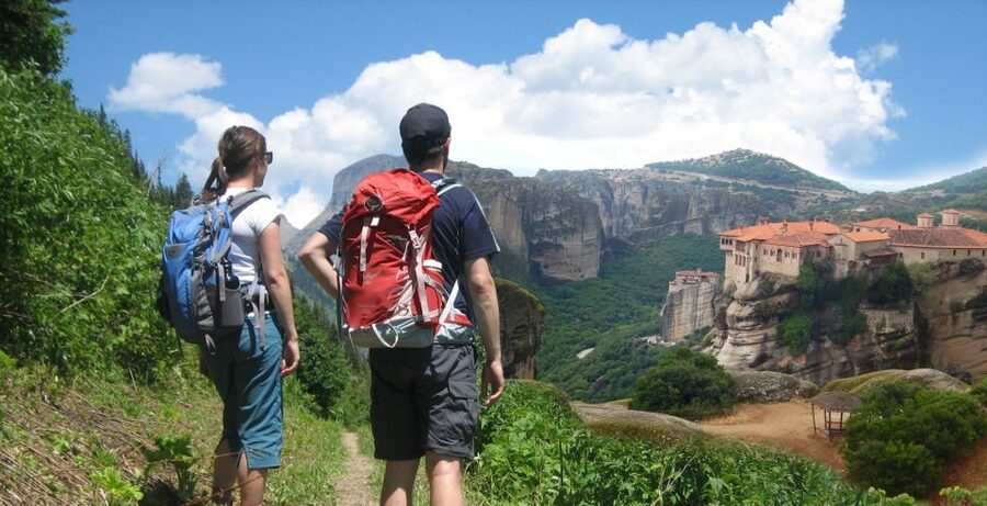 From Kalabaka: Authentic Meteora Hiking Tour - Local Agency - Views over Kalabaka and the Meteora Valley