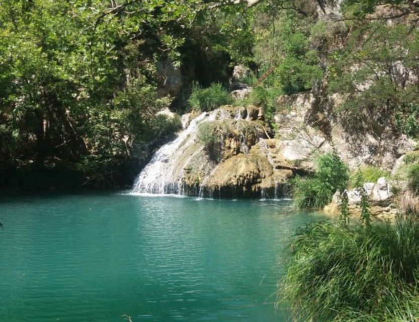 From Kalamata: Polylimnio Waterfalls Guided Hiking Tour - A swim in clear, cold water