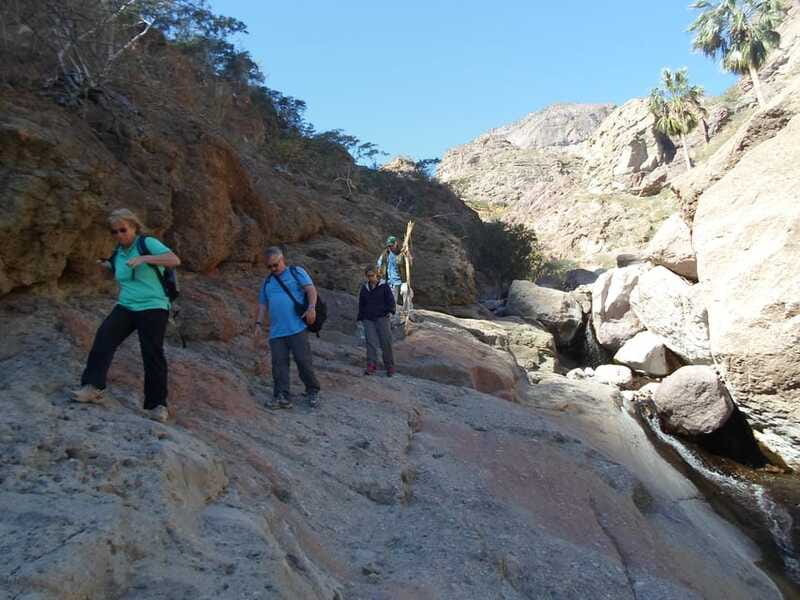 From Loreto: Tabor Canyon Guided Hike - Boulders, ropes, pools, and waterfalls shape the route