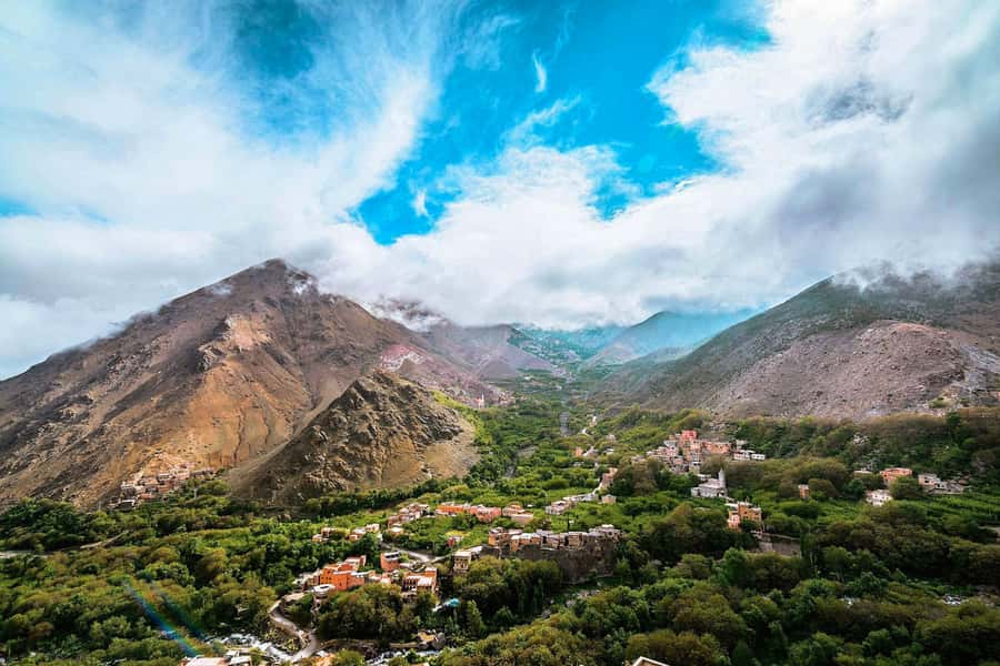 From Marrakech: Atlas Mountains Full-Day Hiking Trip w Lunch - Moulay Brahim and the road into the High Atlas