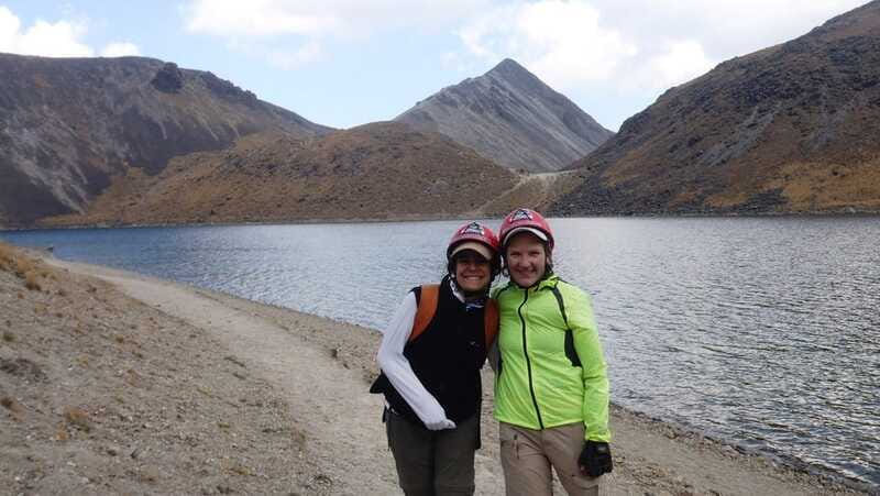 From Mexico City: Full Day Volcano Crater and Lake Hike - From the alpine refuge into the crater