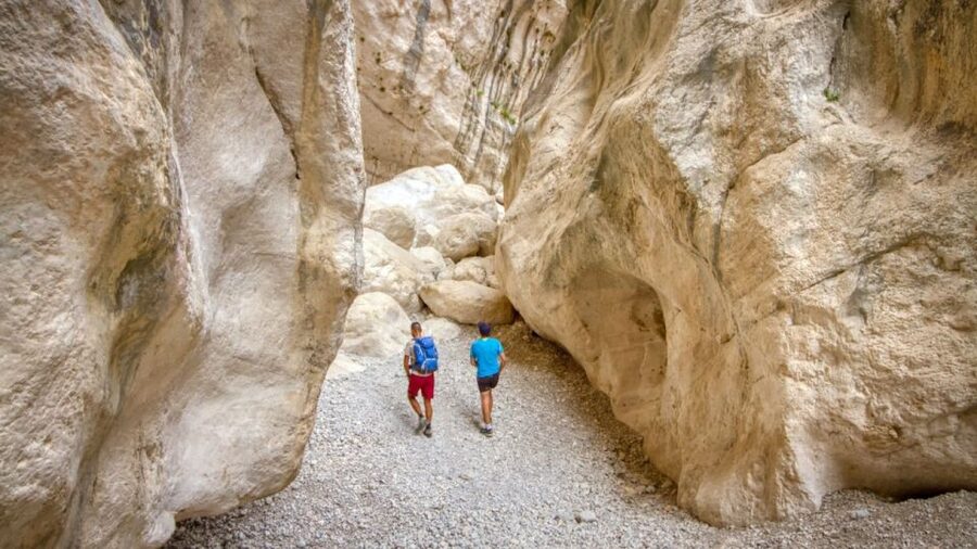 From Orosei or Dorgali: Gorropu Canyon Guided Hike - The boulder section and packed lunch break