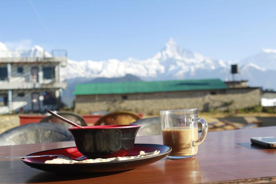 From Pokhara: Day Hiking Australian Camp & Dhampus - From Pokhara to Kande by private vehicle