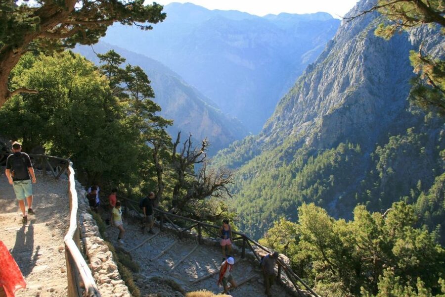 From Rethymno: Samariá Gorge Full-Day Hike - Starting at the wooden staircase