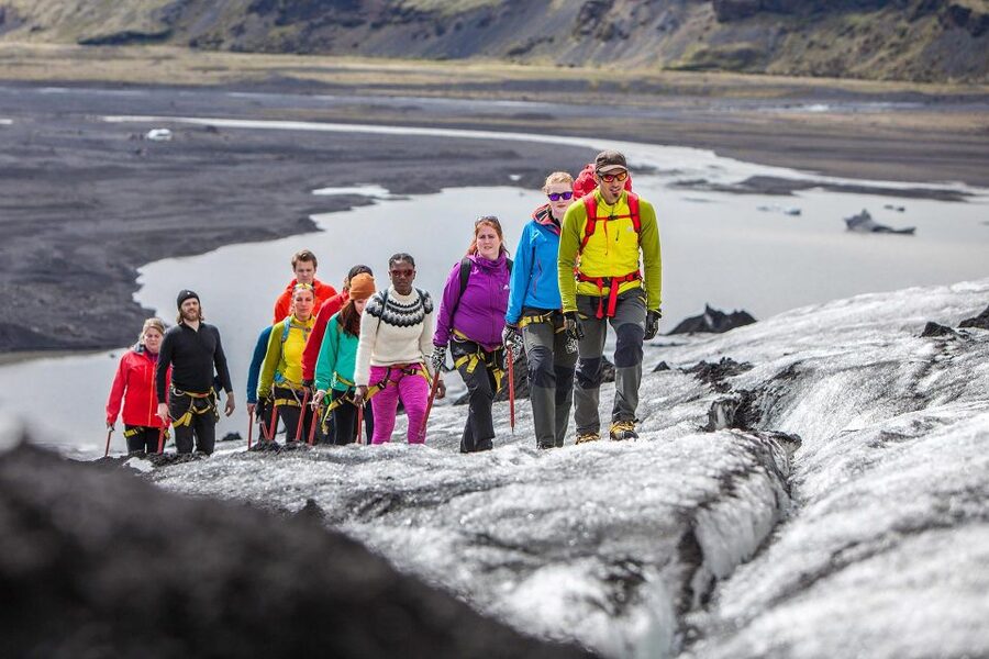 From Reykjavik: South Coast and Glacier Hiking Tour - What the 1.5 to 2-hour walk feels like