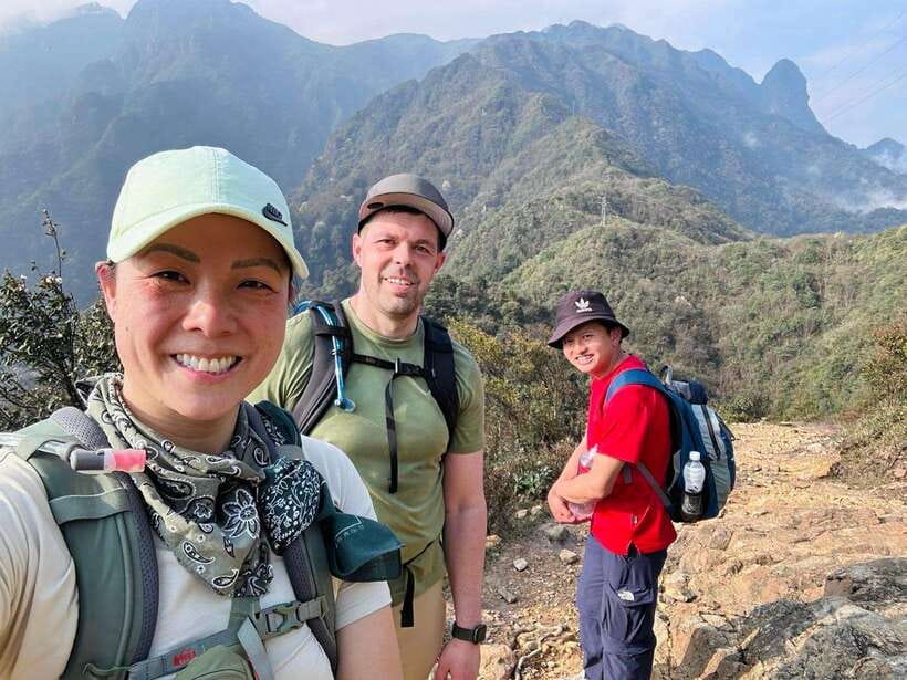 From Sapa: Fansipang Mountain Hike 1 Day - The steep climb from 2,400 to 2,800 meters