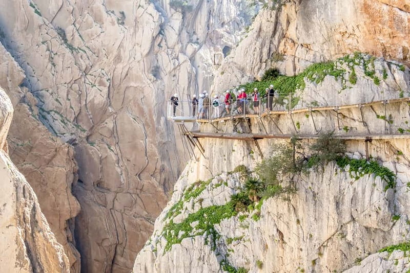 From Seville: Caminito del Rey Hike Day Trip - The approach walk and the first gorge views