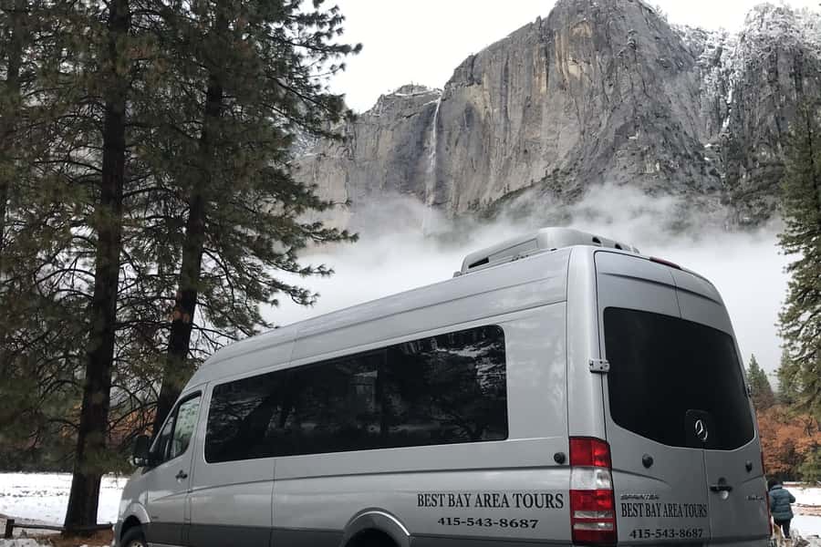From SF: Yosemite Day Trip with Giant Sequoias Hike & Pickup - Half Dome and Yosemite Falls frame the valley