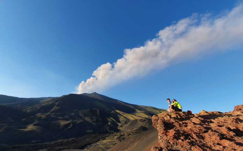 From Taormina: Etna Tour with Hiking, Cave Visit, & Tastings - Walking the extinct craters and old lava fields