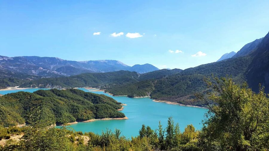 From Tirana: Bovilla Lake & Gamti Mountain Hiking Trip - Walking beside the reservoir