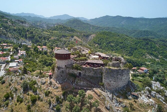 From Tirana: Hiking to Pellumbas cave and Petrela Castle - Inside the Black Cave with a helmet and torch