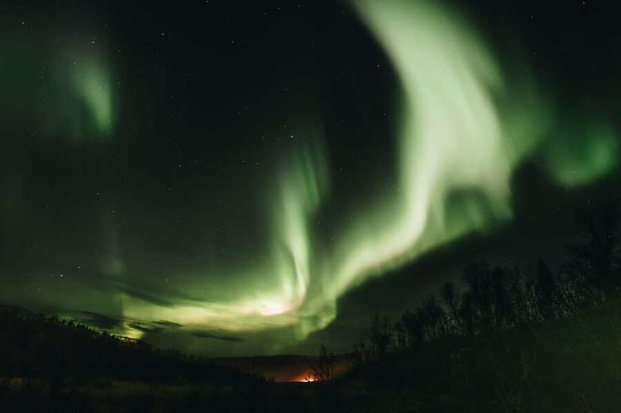 From Tromsø: Aurora Snowshoe Hike - The Northern Lights are a possibility, not a promise
