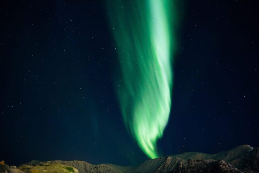 From Tromsø: Aurora Snowshoe Hike - A snack and hot drink at the right moment