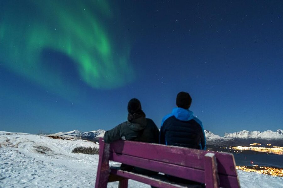 From Tromsø: Evening Fjellheisen Snowshoe Hike and Cable Car - Starting in central Tromsø at Samuel Arnesens gate 5