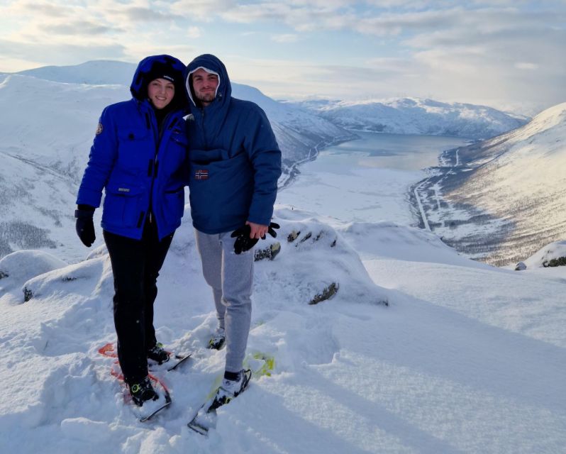 From Tromsø: Snowshoe Hike in the Arctic - Mountain and fjord views along the route